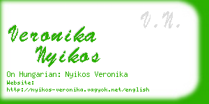 veronika nyikos business card